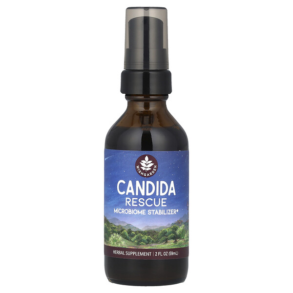 Candida Rescue, Microbiome Stabilizer, 2 fl oz (Жидкие унции) (59 ml) WishGarden Herbs