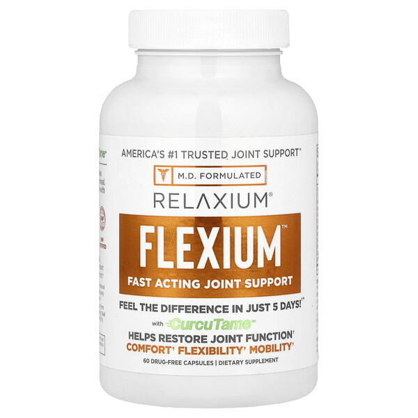 Flexium® With CurcuTame™, 60 Drug-Free Capsules (Капсулы) Relaxium