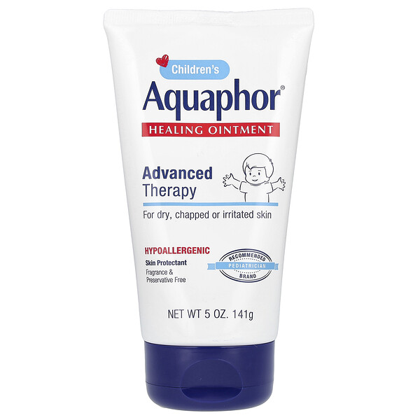 Children's, Healing Ointment (Мазь), Advanced Therapy, Fragrance Free , 5 oz (Унции) (141 g) Aquaphor