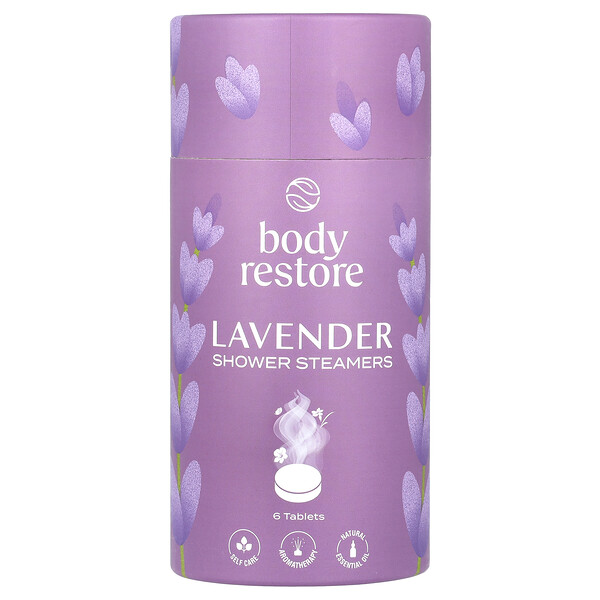 Shower Steamers, Lavender , 6 Tablets, 5.3 oz Body Restore