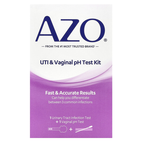 UTI & Vaginal pH Test Kit , 2 Piece Kit Azo