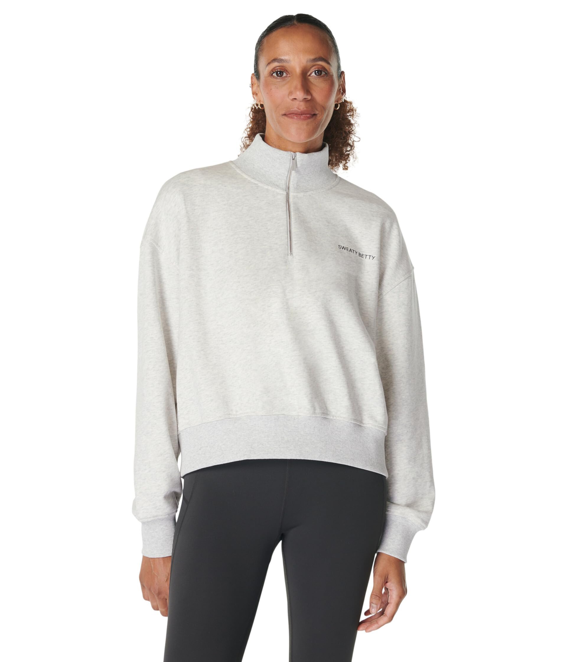 Женский Пуловер Sweaty Betty Revive Crop Half Zip Sweaty Betty