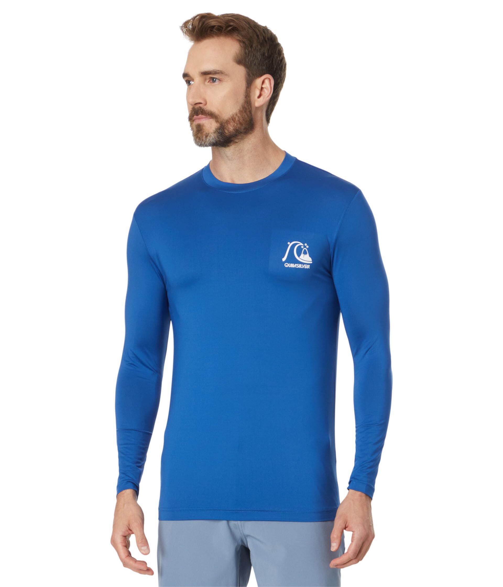 DNA Bubble Logo Long Sleeve Surf Tee Rashguard Quiksilver