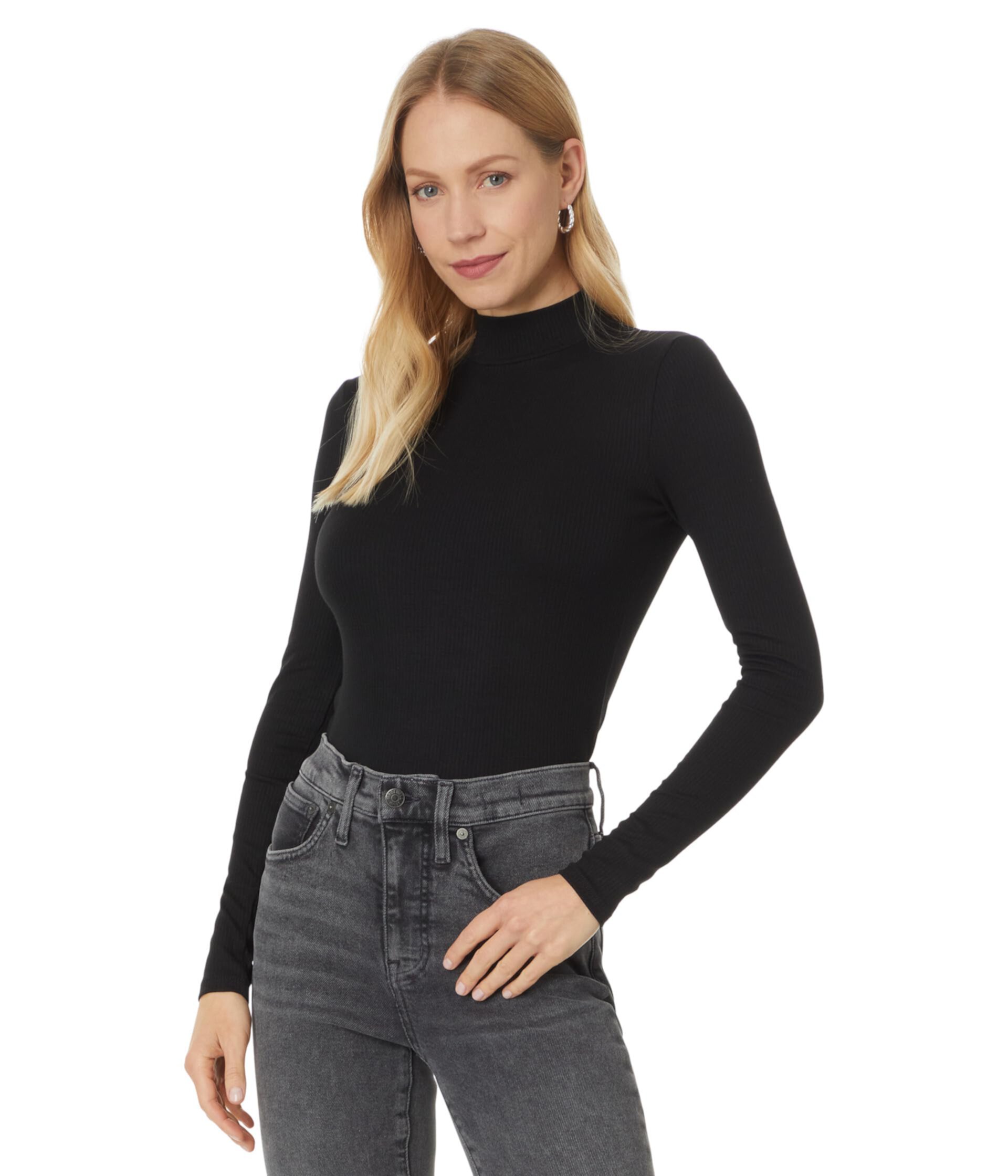 Женская Футболка Madewell Modal Rib Long Sleeve Turtleneck Madewell