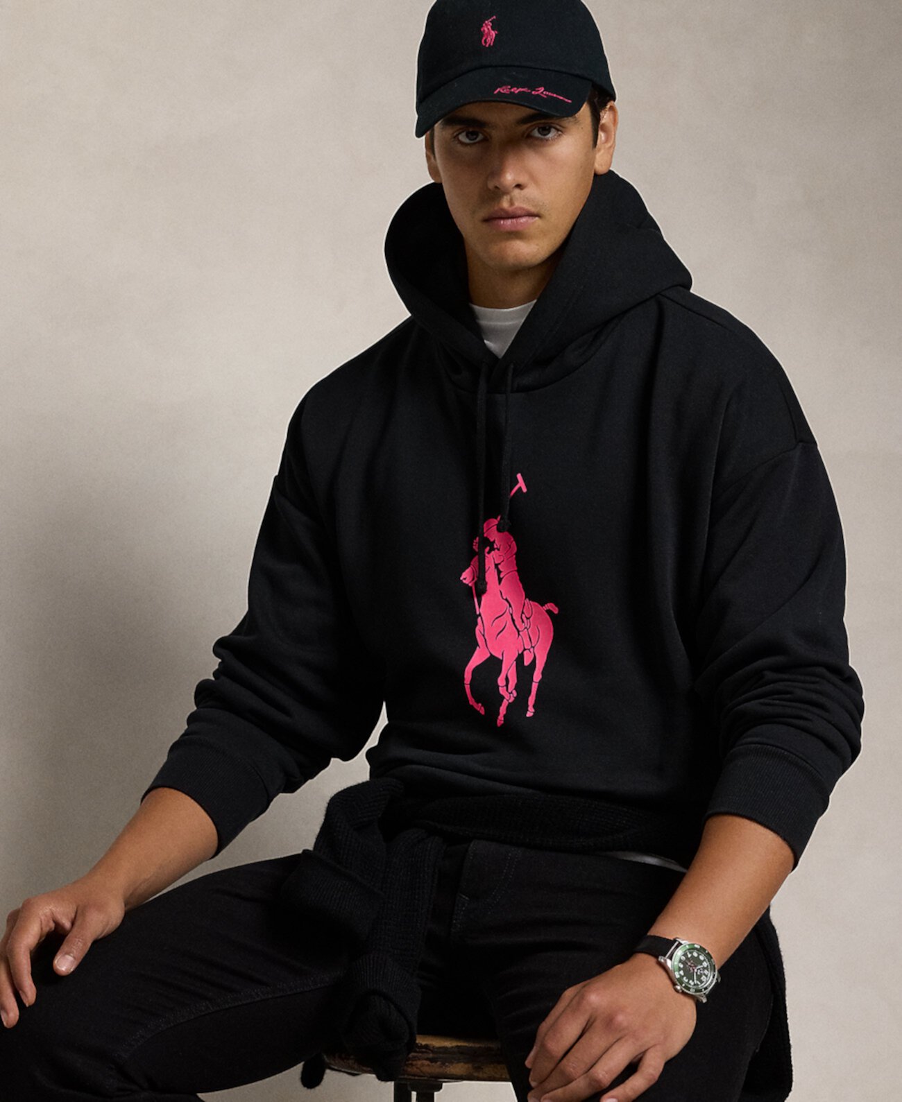 Мужская Толстовка Polo Ralph Lauren Pink Pony Relaxed-Fit Polo Ralph Lauren