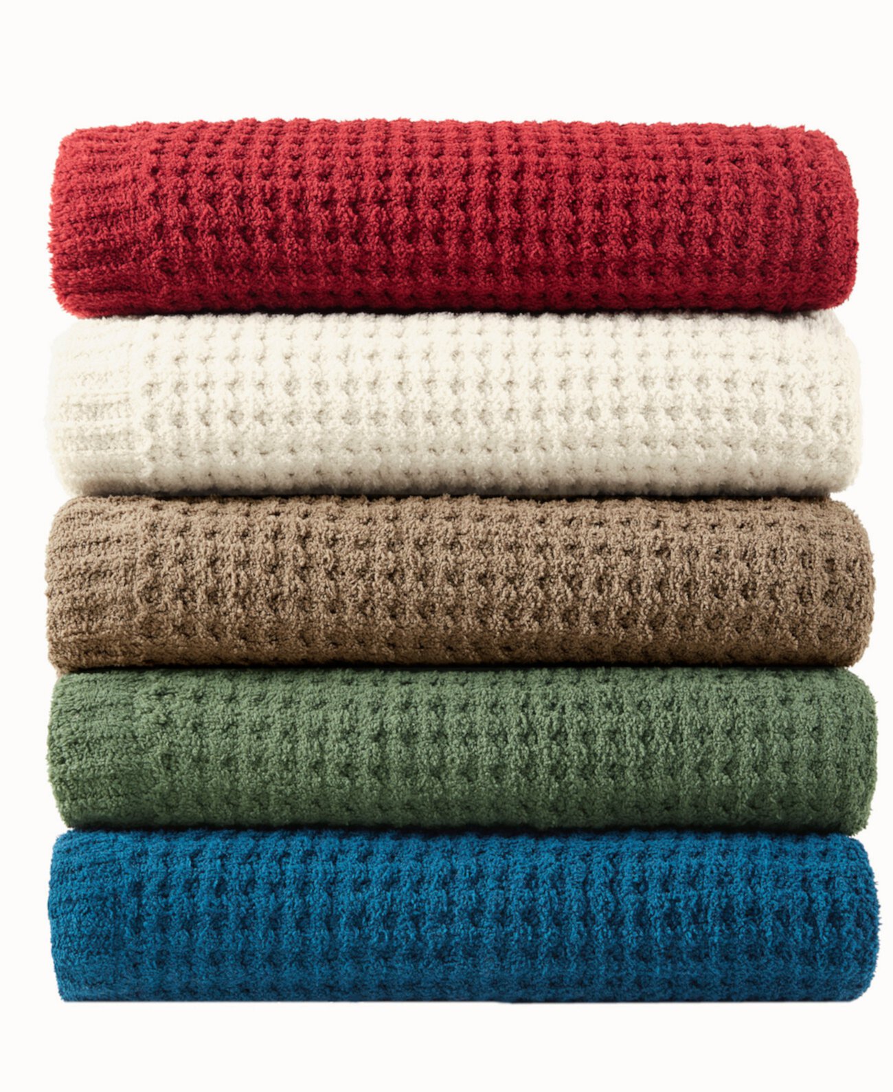 Rowan Waffle Knit Chenille Throw, 50" x 60" Madison Park