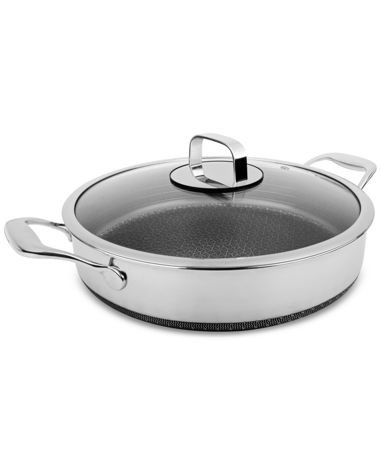 DiamondClad 5-Qt. Hybrid Nonstick Stainless Steel Sauté Pan and Lid Livwell