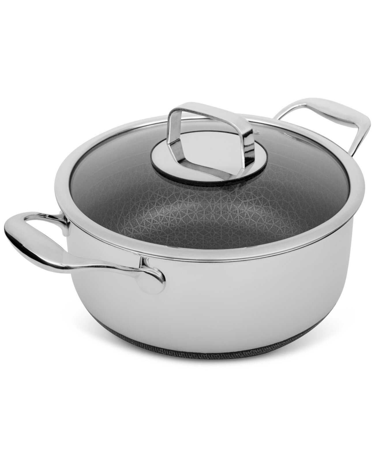 DiamondClad 6-Qt. Hybrid Nonstick Stainless Steel Pot and Lid Livwell