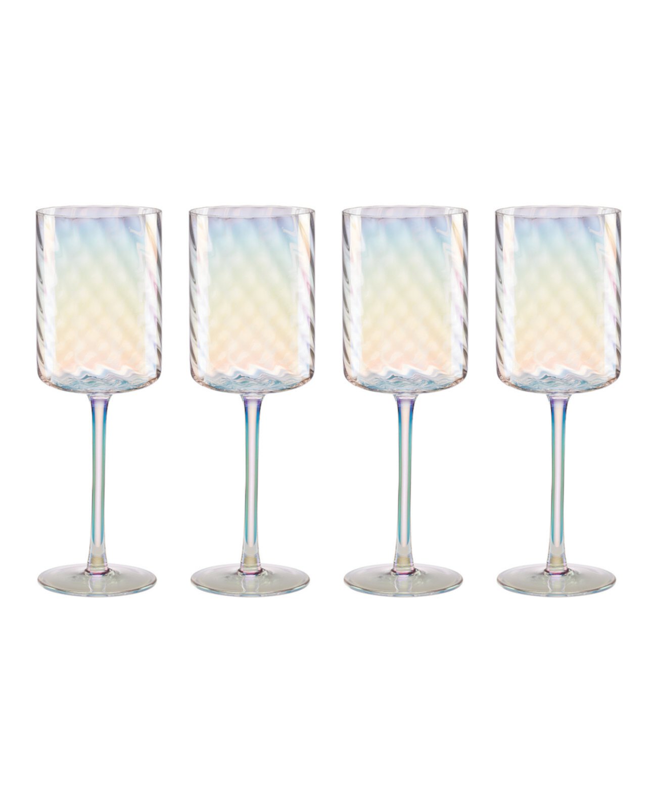 Tuscany Classics Iridescent White Wine Glass, Set Of 4 Lenox