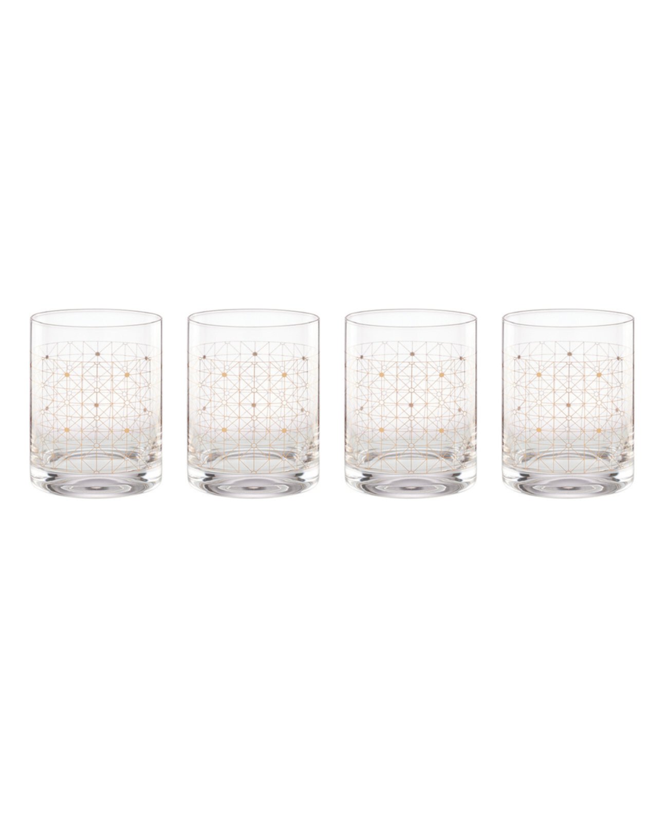 Tuscany Classics Gold Dust Double Old Fashioned Glasses, Set Of 4 Lenox