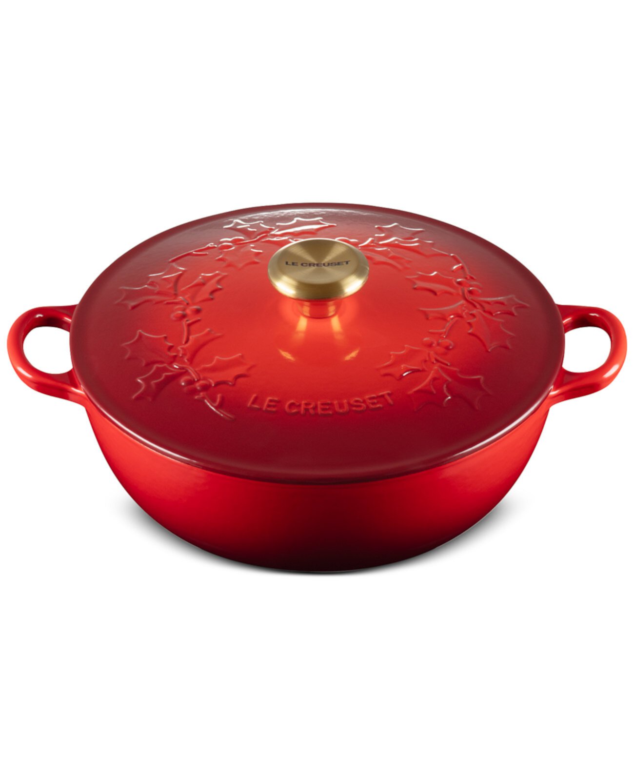 Holly Collection Enameled Cast Iron 4.5 Qt. Traditional Chef's Oven with Lid Le Creuset