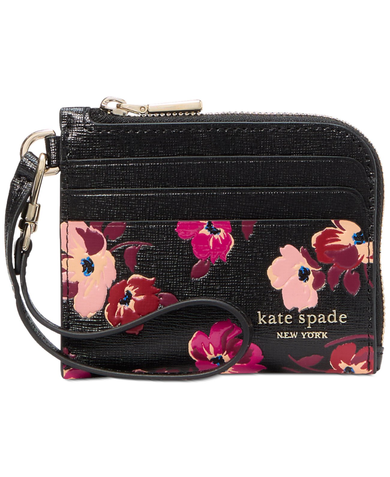 Кошелек Kate Spade New York Devin Poppies Изобранный Из Сафьяно-Кожи Kate Spade New York