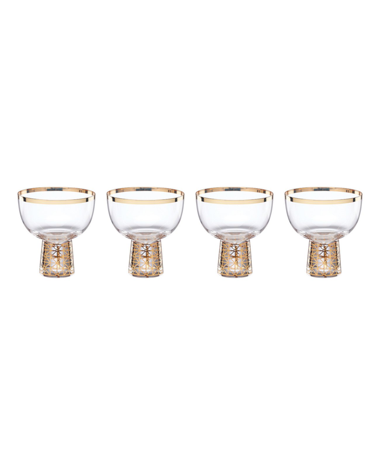 Tuscany Classics Gold Frost Coupes, Set Of 4 Lenox