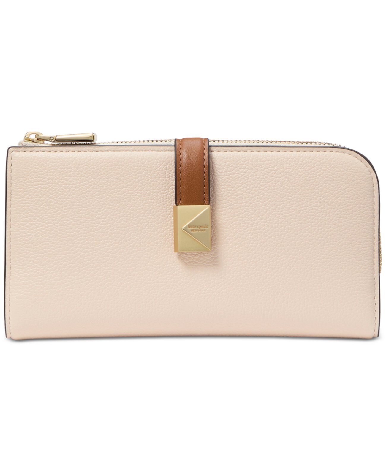 Бумажник Kate Spade New York Deco Colorblocked Pebbled Leather Slim Zip Kate Spade New York