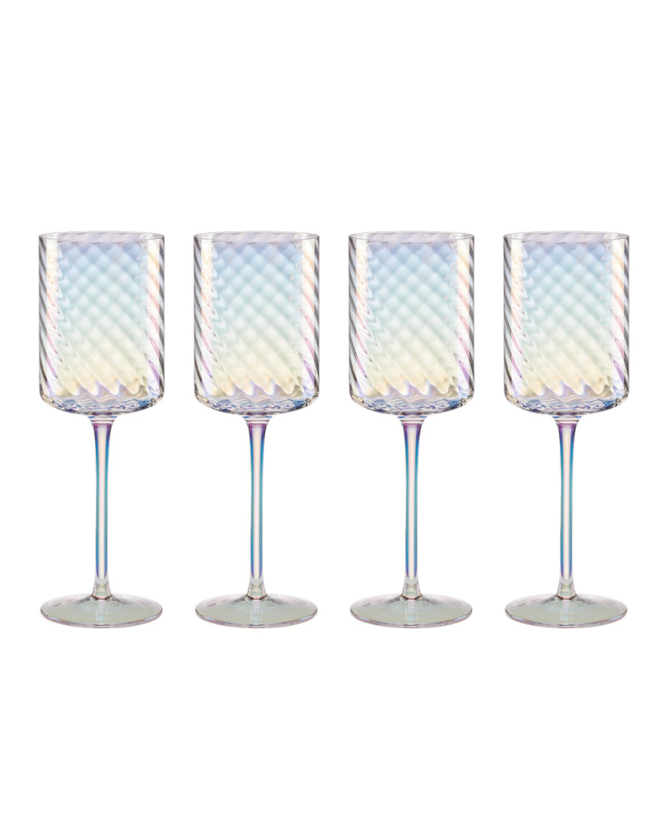 Tuscany Classics Iridescent Red Wine Glass, Set Of 4 Lenox