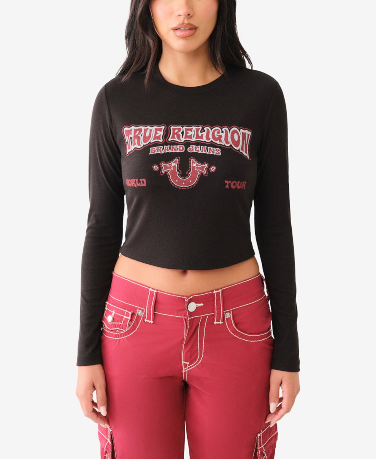 Женская Футболка True Religion Western Logo Rib True Religion