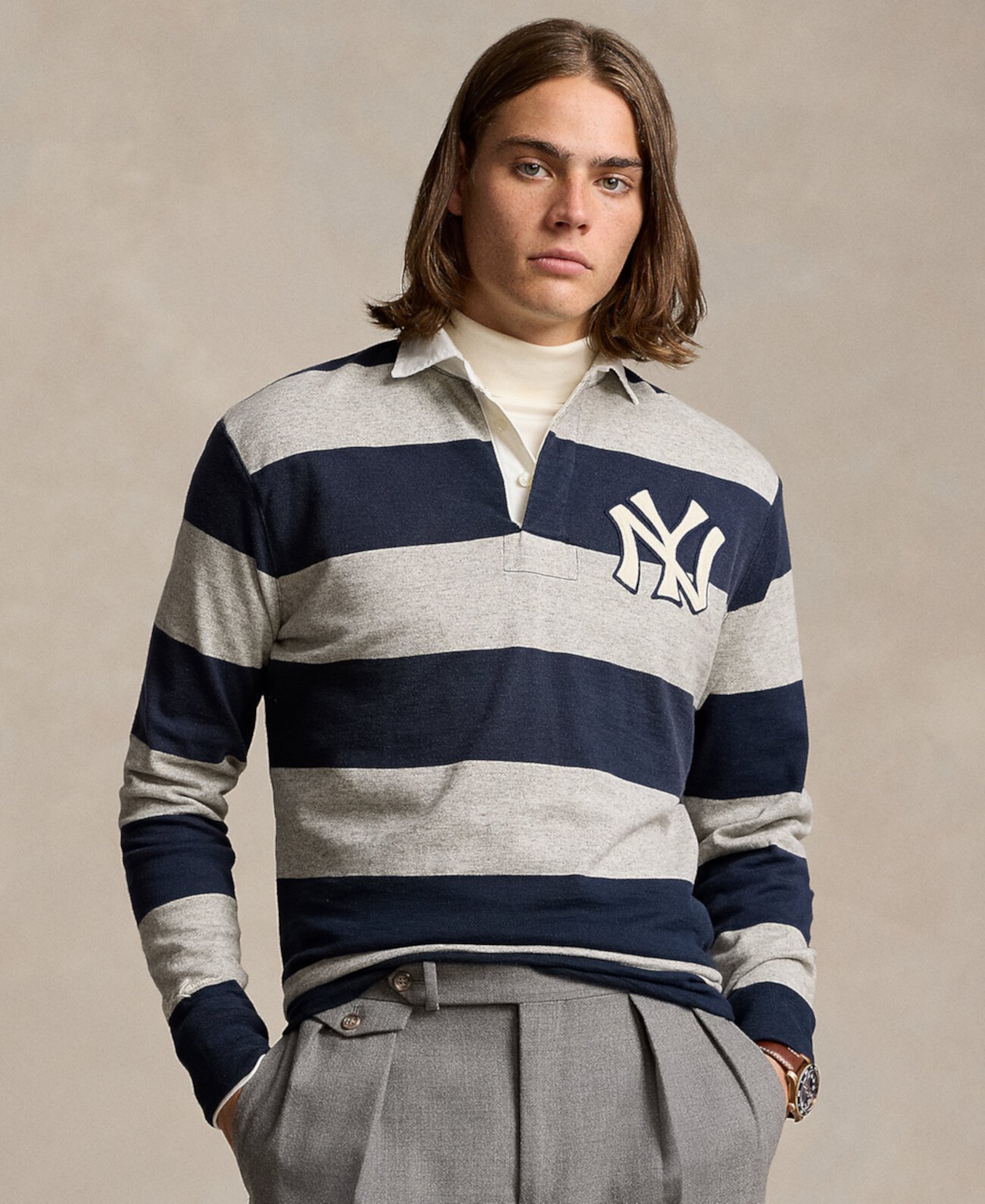 Мужская Поло рубашка Polo Ralph Lauren Yankees Polo Ralph Lauren