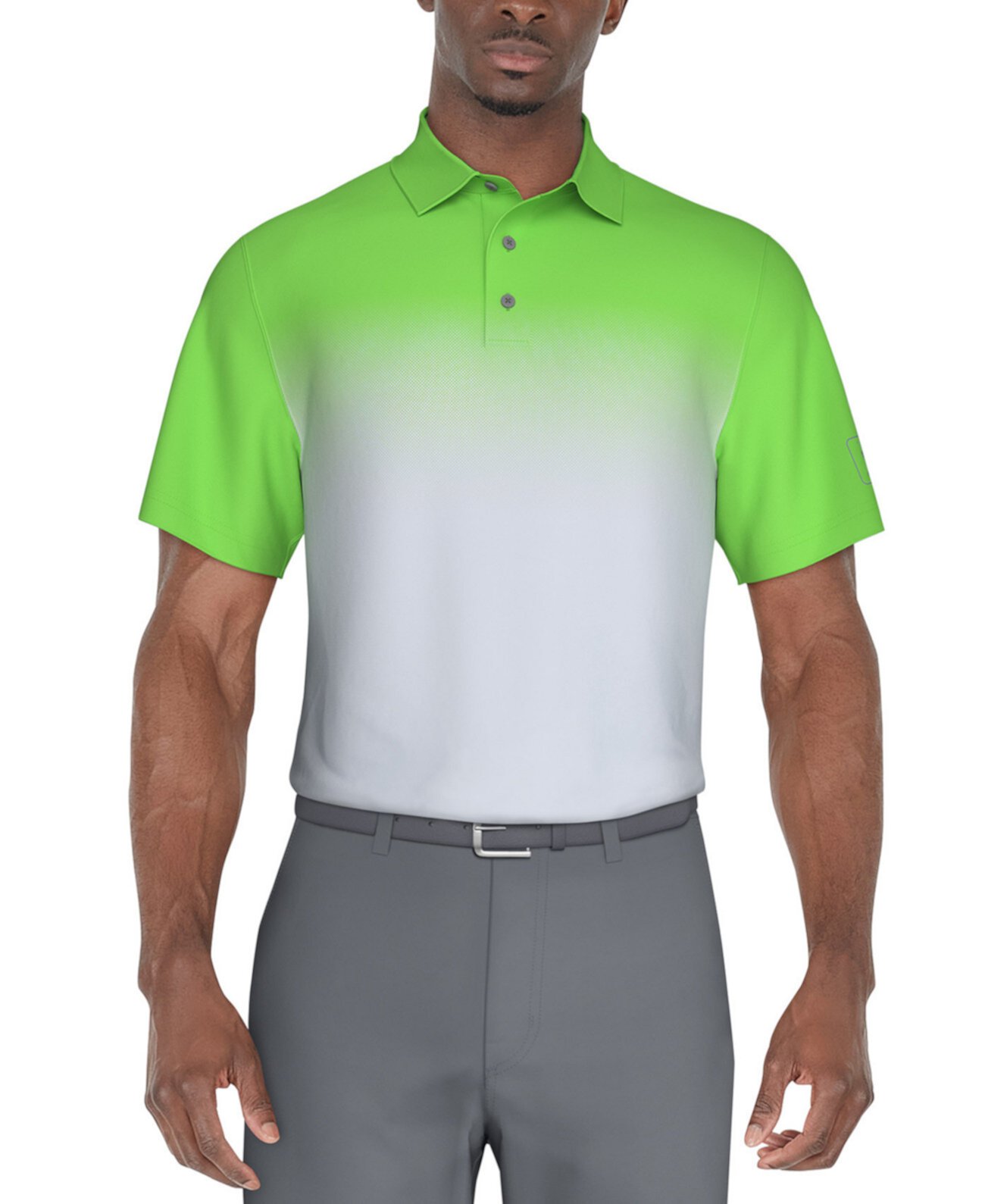 Мужская Поло рубашка PGA TOUR Classic-Fit Stretch Performance Interlock Ombré PGA TOUR