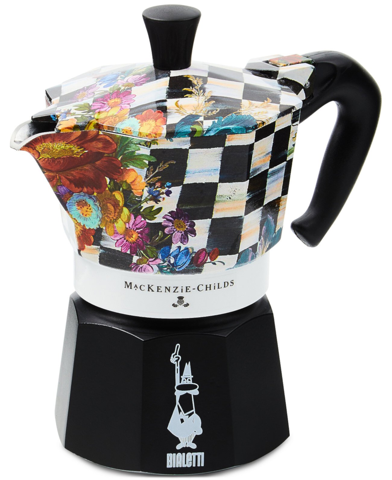 Courtly Flower Market 3-Cup Moka Coffee Pot MacKenzie-Childs