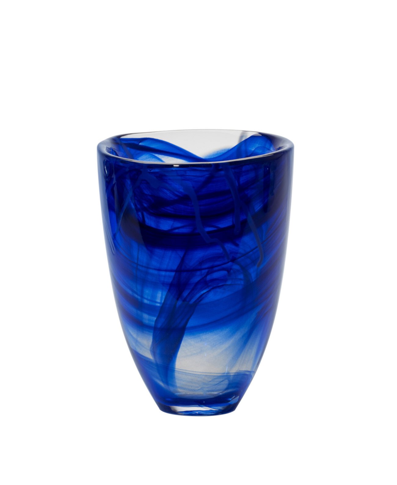 5.9" Contrast Blue Vase Kosta Boda