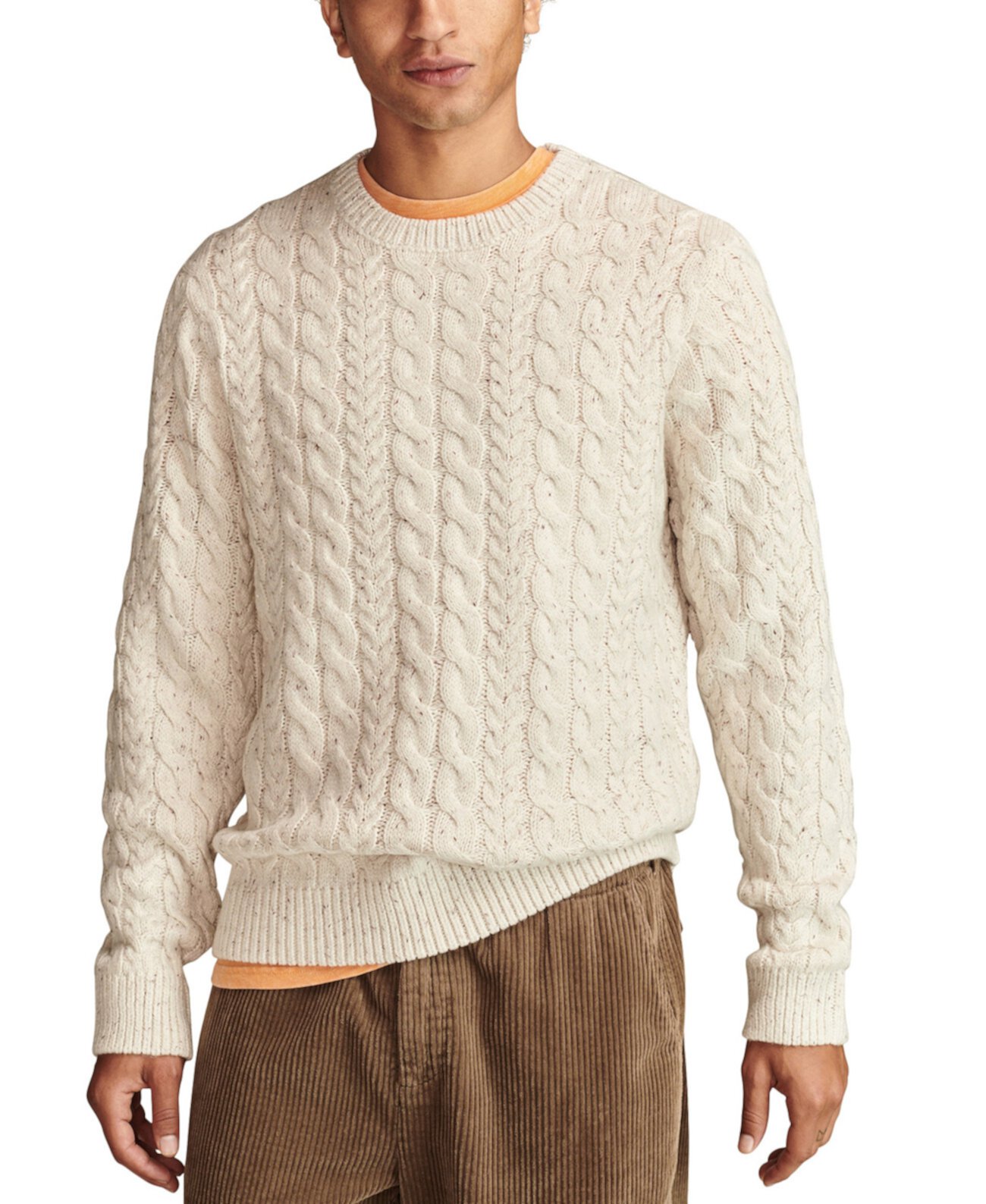 Мужской Свитер Lucky Brand Cable Crew Neck Lucky Brand