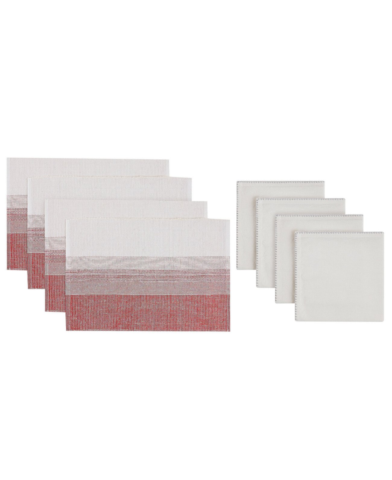 Ombre Ivy Polyester 8 Piece Placemats/Napkins Set Avanti