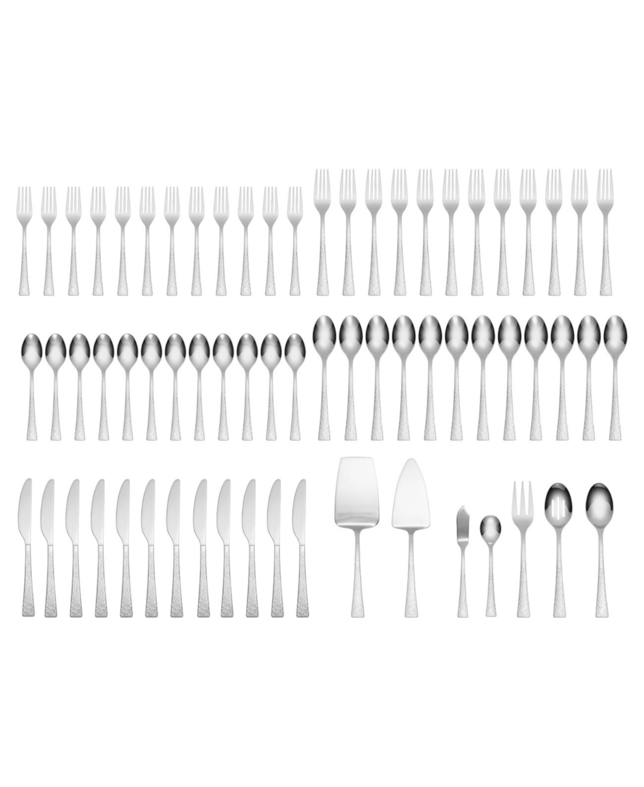 Stainless Steel Ashlyn Mirror 67-Piece Flatware Set, Service for 12 CAMBRIDGE SILVERSMITHS