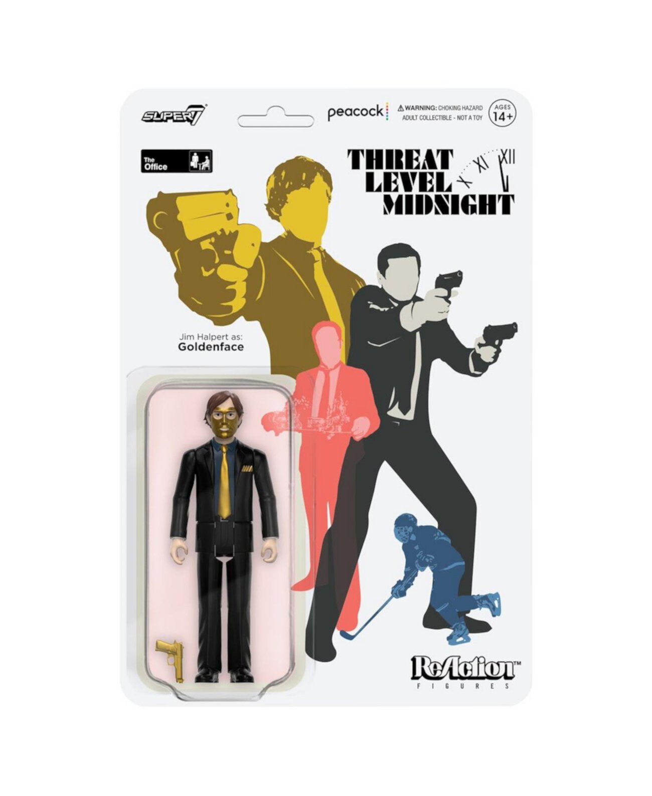 The Office Jim Halpert as Goldenface ReAction Figure - Wave 1 SUPER7