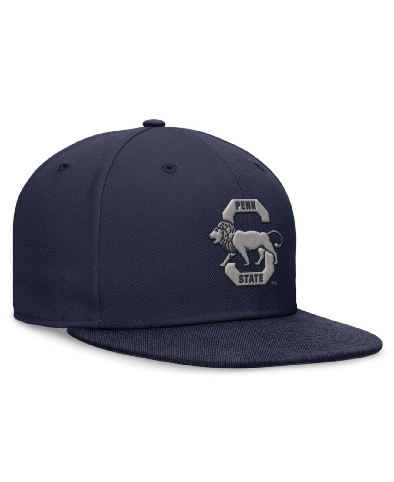 Мужская синяя бейсболка Legacy True Fitted Hat с логотипом Penn State Nittany Lions Nike