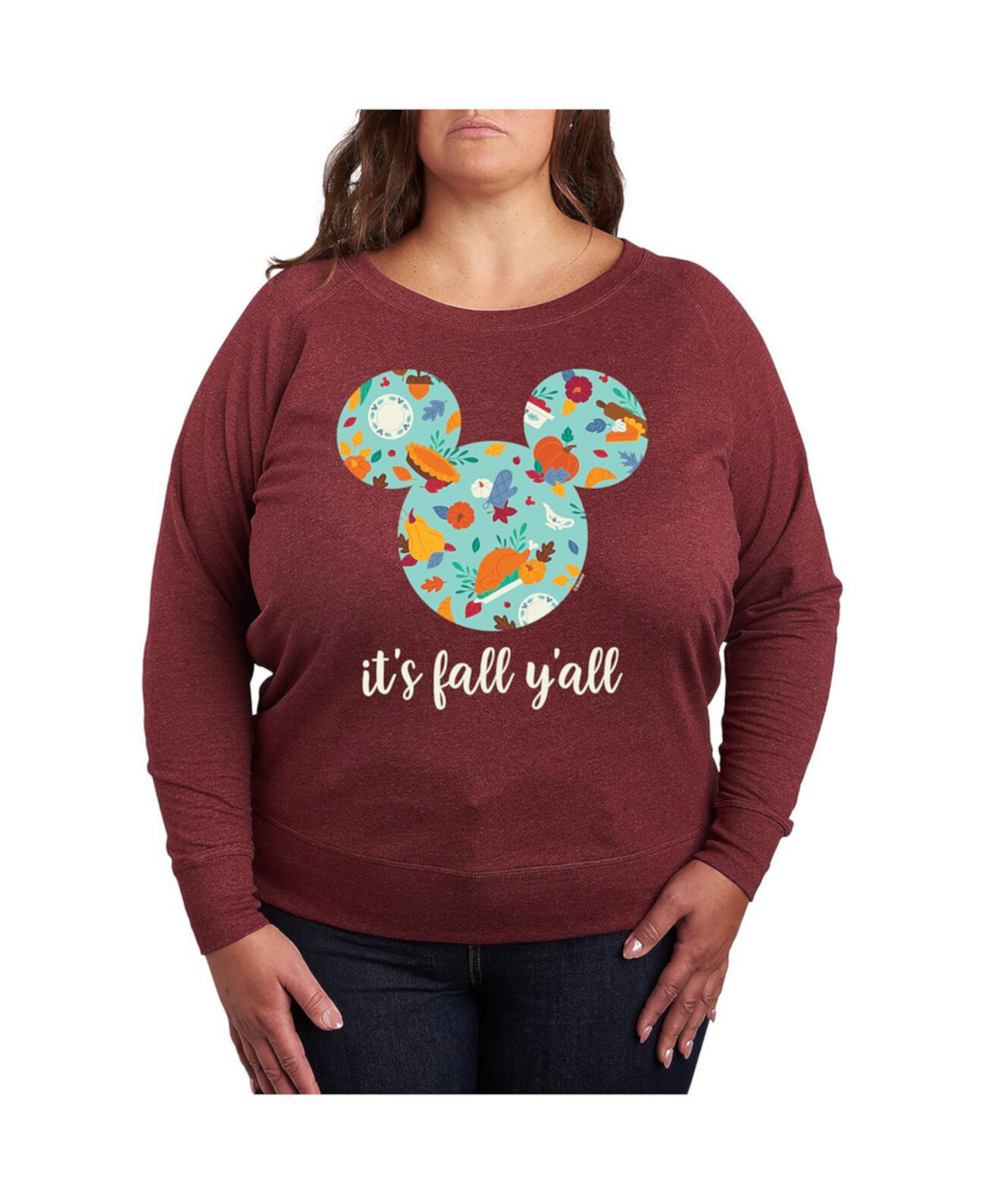 Женская Футболка Hybrid Apparel Plus Size Disney Fall Yall Graphic Pullover Hybrid Apparel