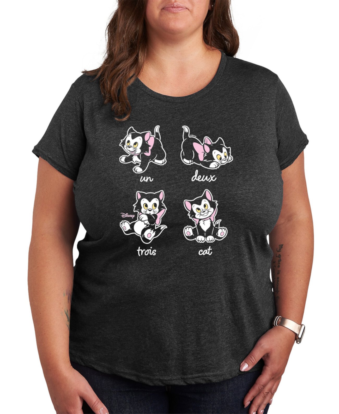 Женская Футболка Hybrid Apparel Plus Size Disney Cats Hybrid Apparel