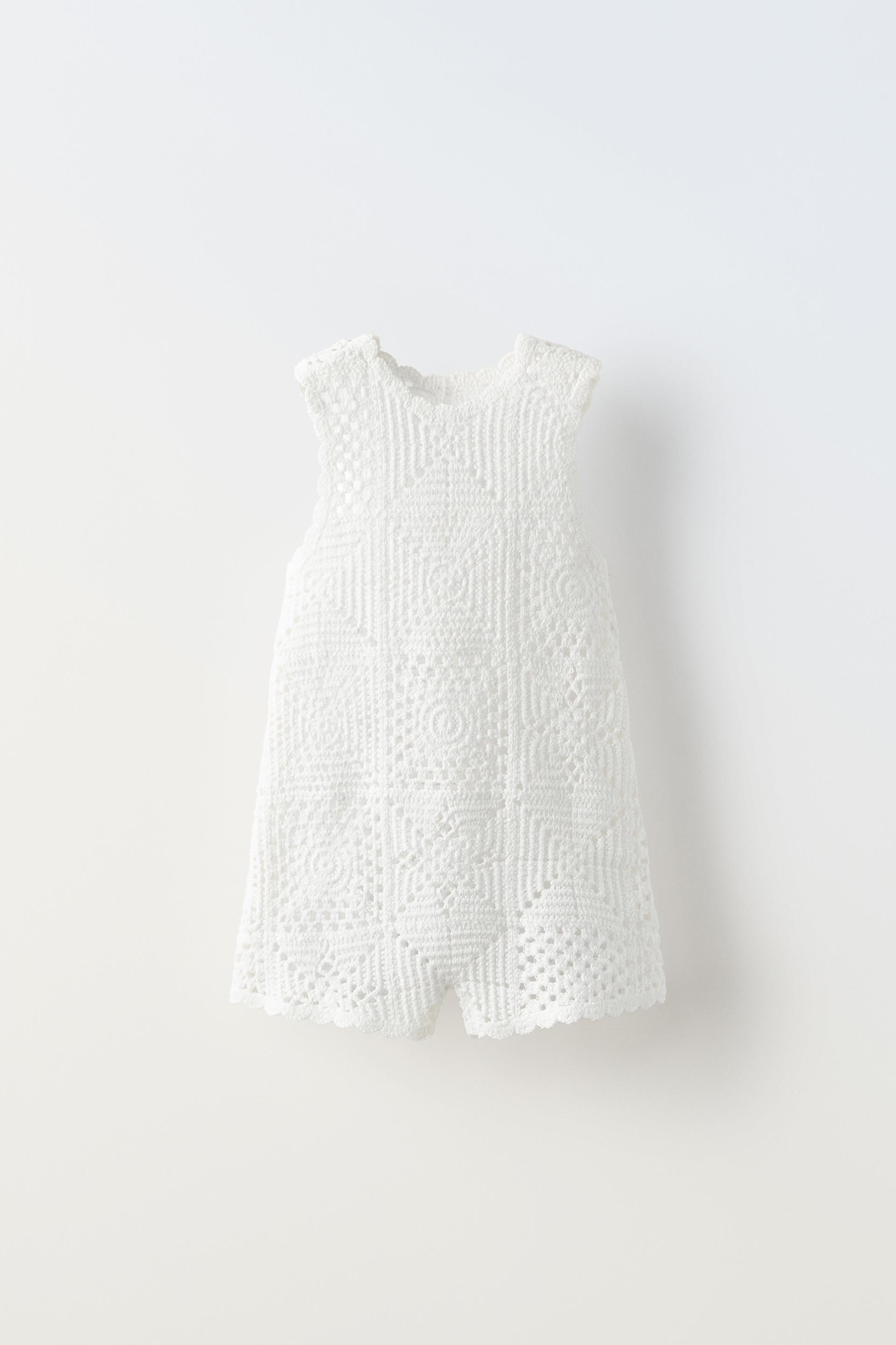 Детские Комбинезоны Zara CROCHET KNIT OVERALL SHORTS ZARA