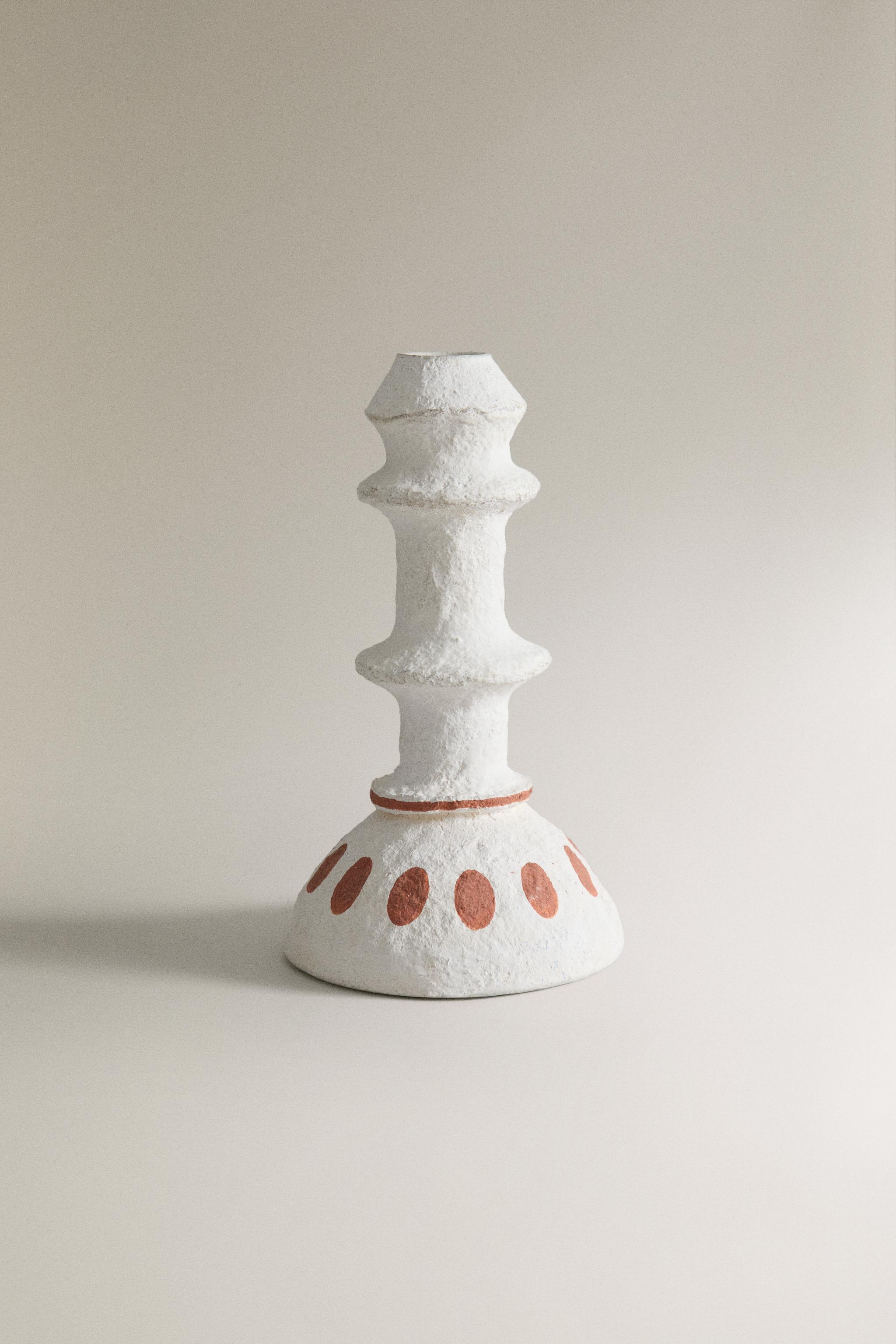 CURVY PAPIER-MÂCHÉ CANDLESTICK x COLLAGERIE Zara Home