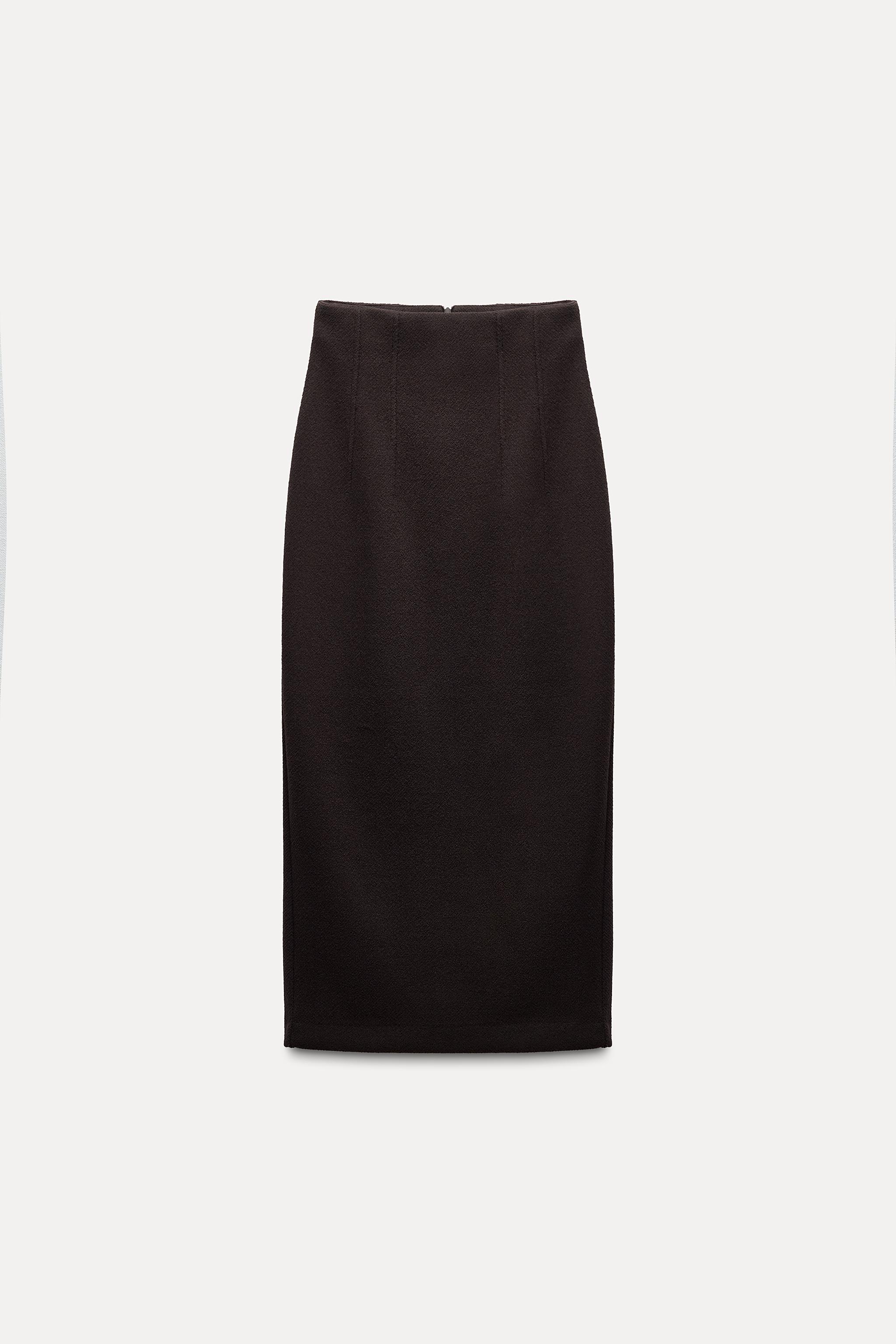 MIDI SKIRT WITH SLIT ZARA