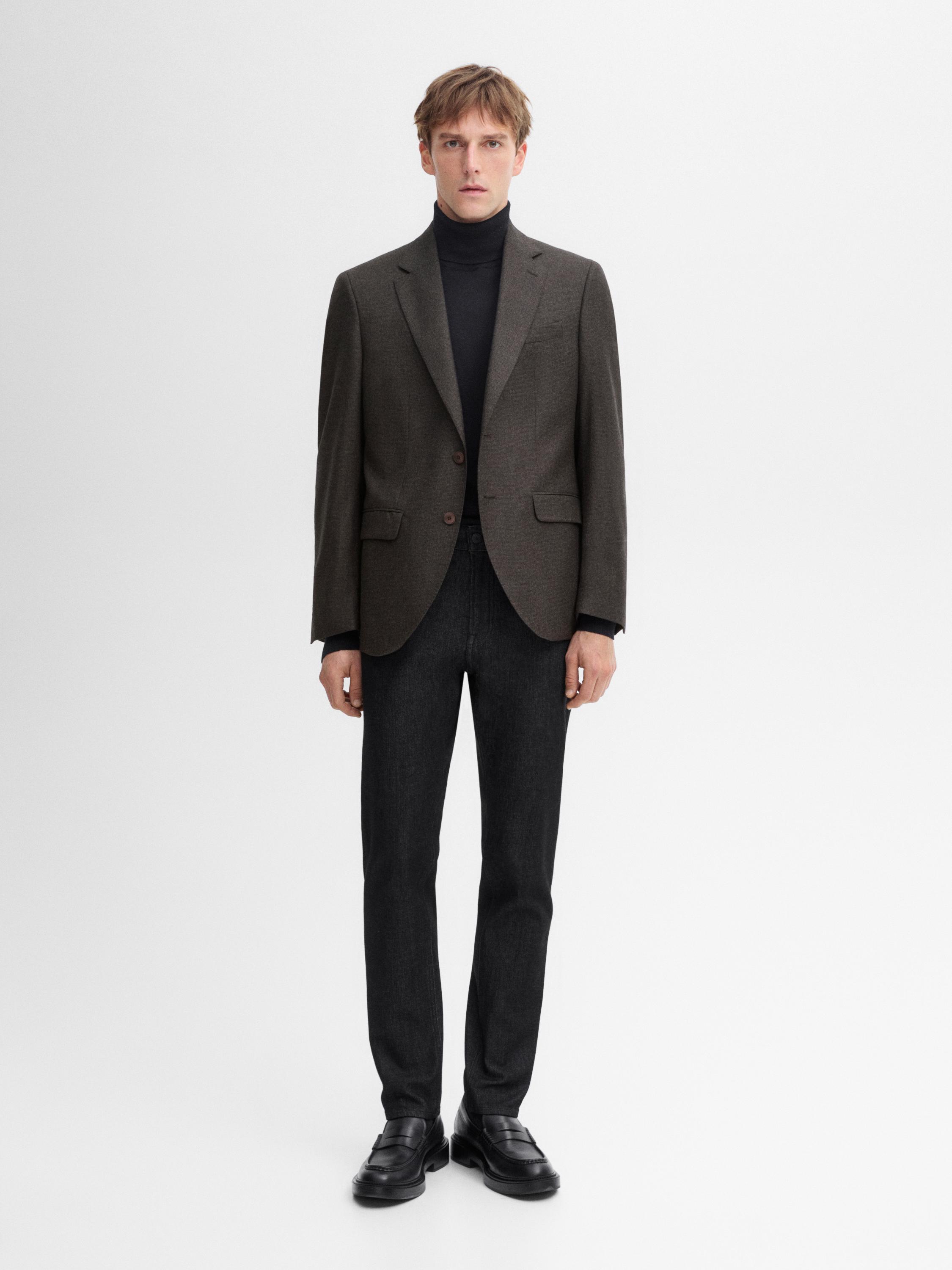 Smart 100% wool blazer Massimo Dutti