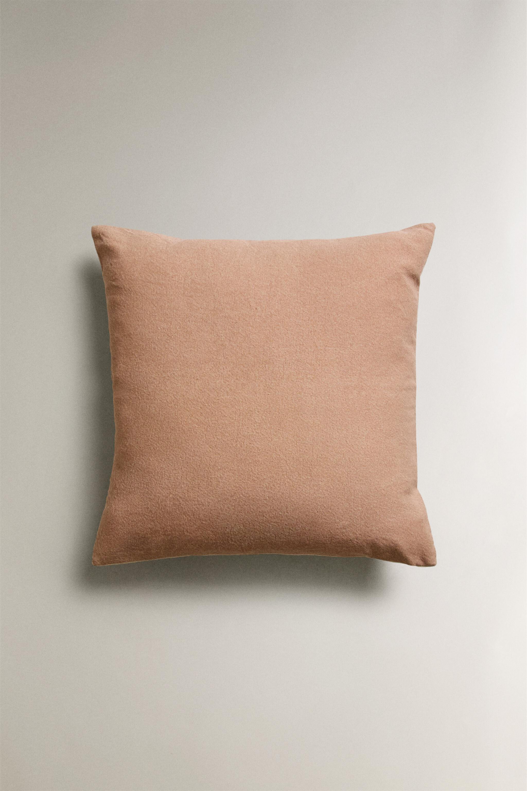 SOLID COTTON THROW PILLOW COVER Zara Home