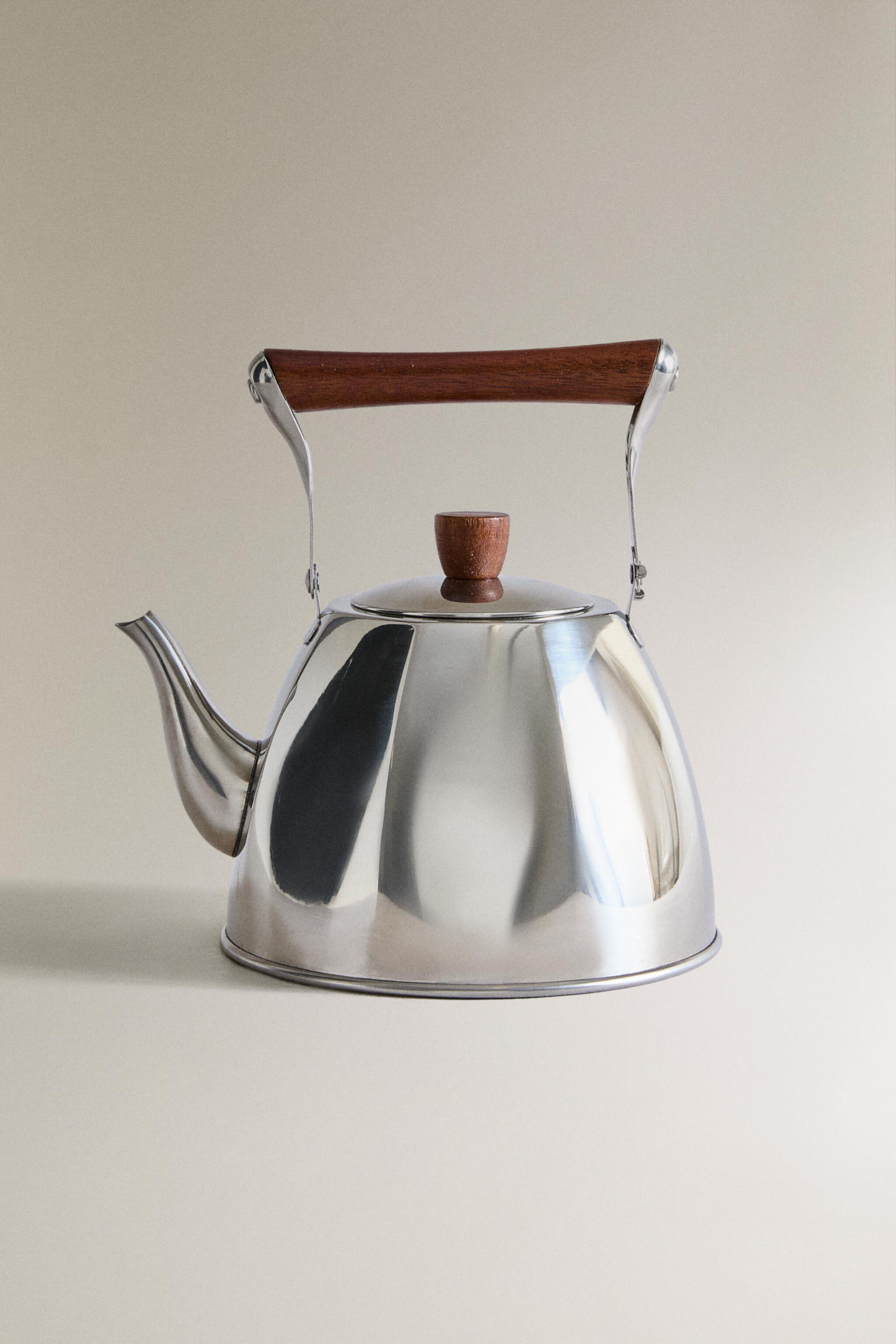 STEEL TEAPOT WITH ACACIA WOOD DETAILS Zara Home