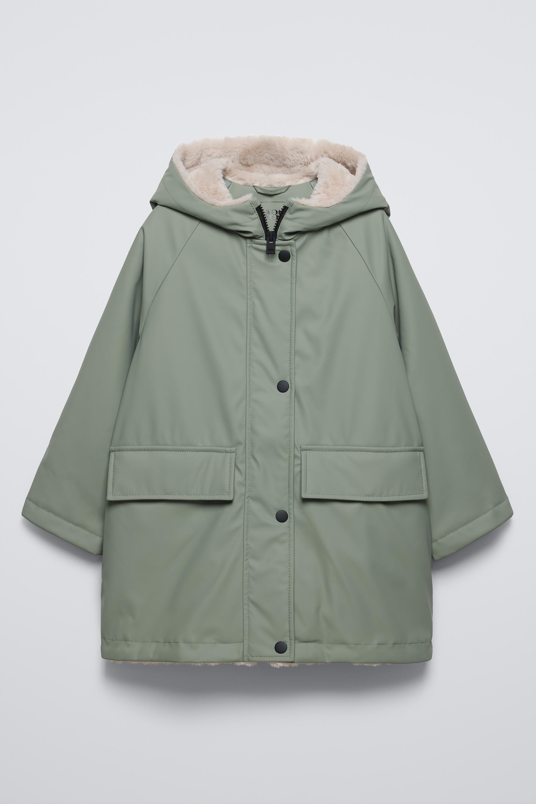  Плащ Zara WATER REPELLENT RUBBERIZED JACKET ZARA