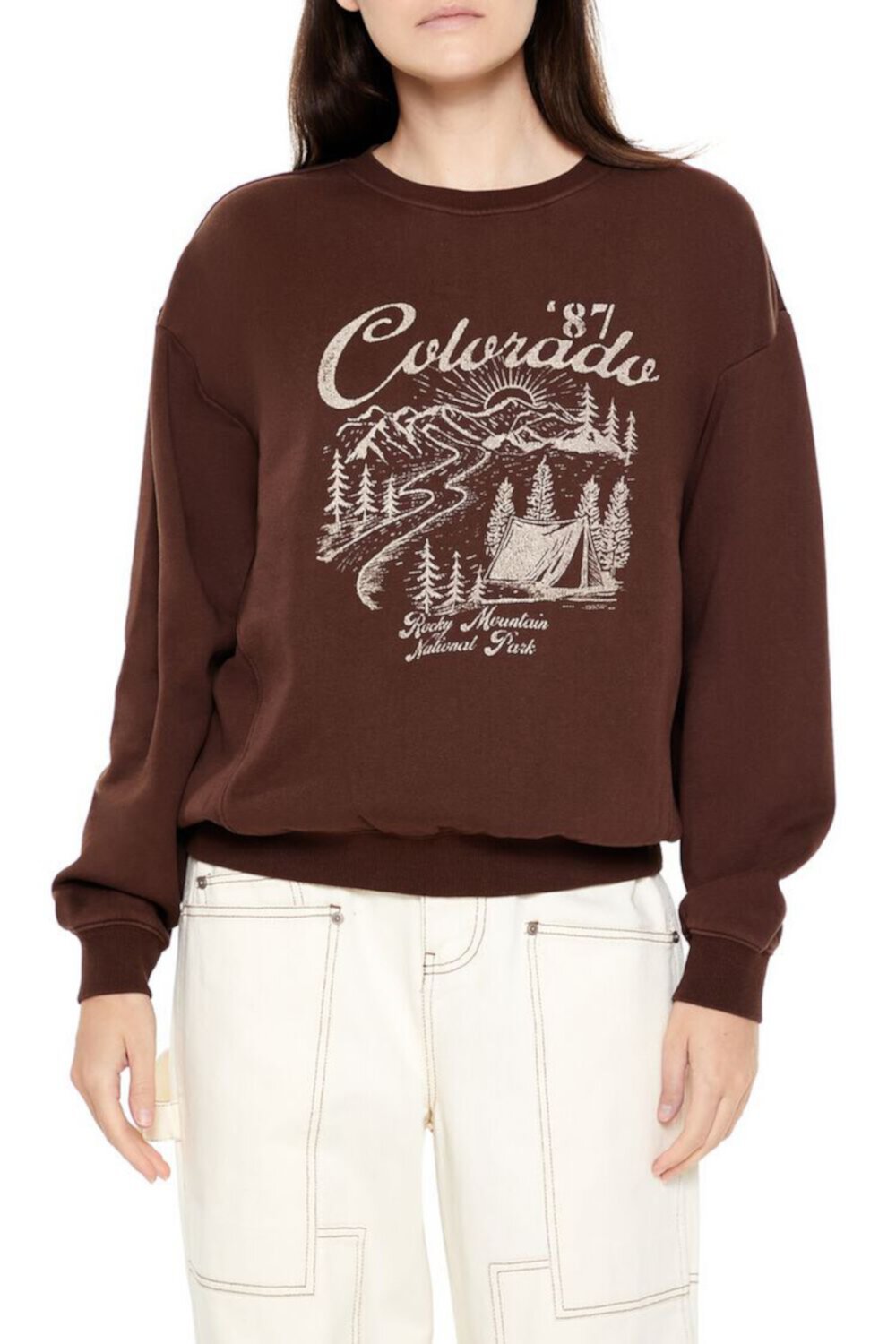 Женский Пуловер FOREVER21 Colorado Fleece Graphic FOREVER21