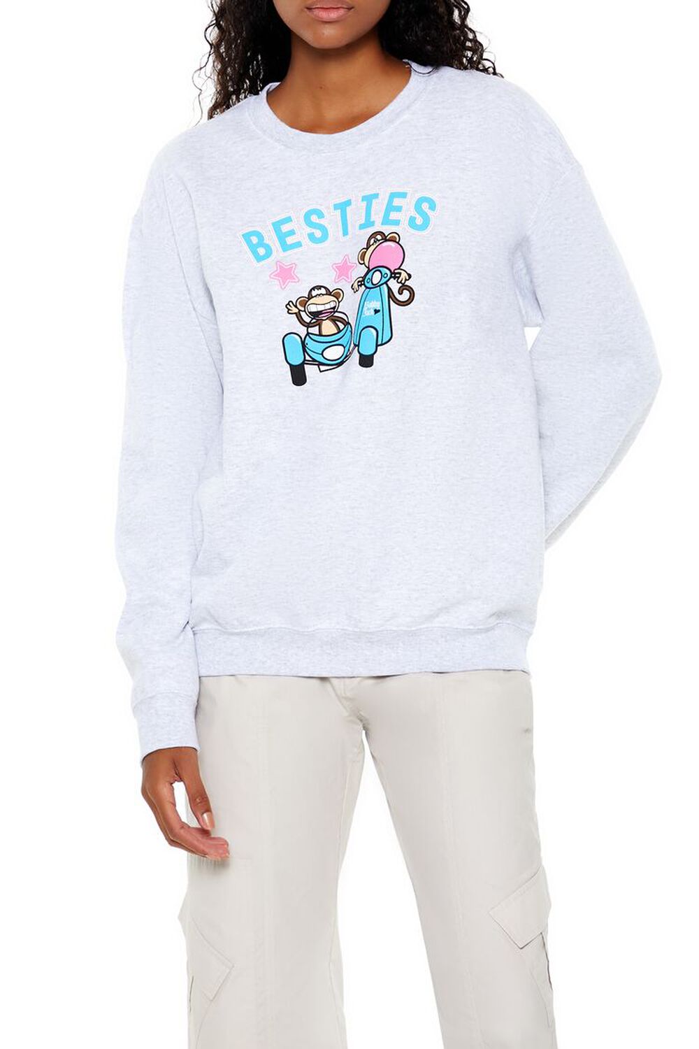 Женский Пуловер FOREVER21 Besties Bobby FOREVER21