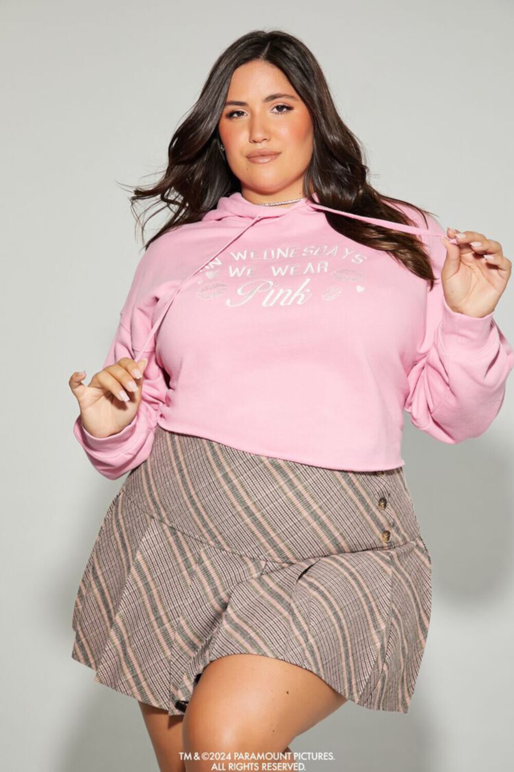 Женское Худи FOREVER21 Plus Size Mean Girls Wednesdays FOREVER21