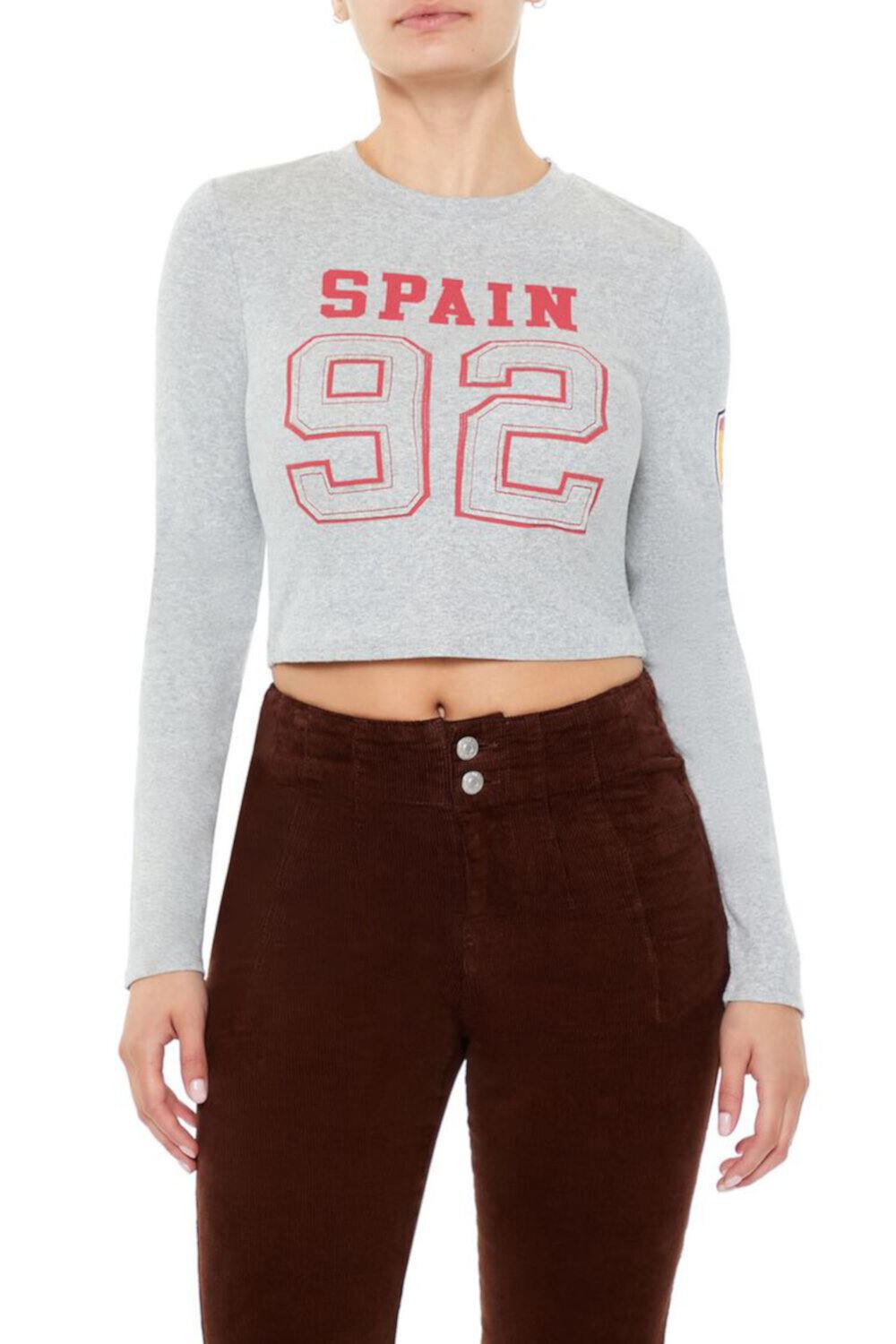 Женская Укороченная футболка FOREVER21 Spain 92 FOREVER21