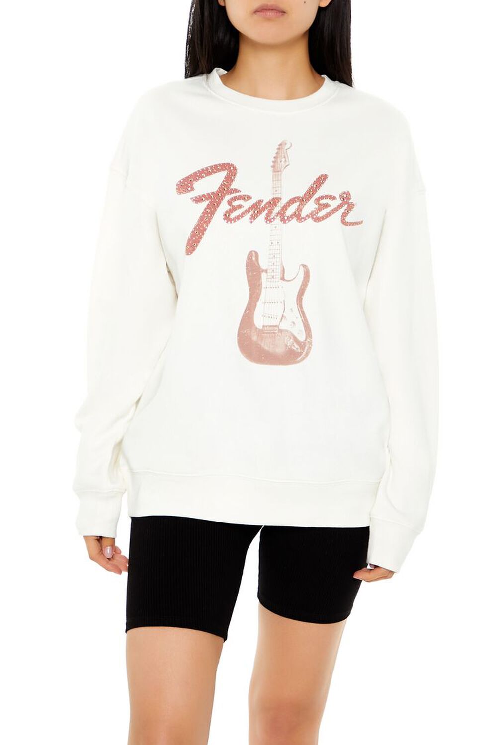 Женский Пуловер FOREVER21 Fender Graphic FOREVER21