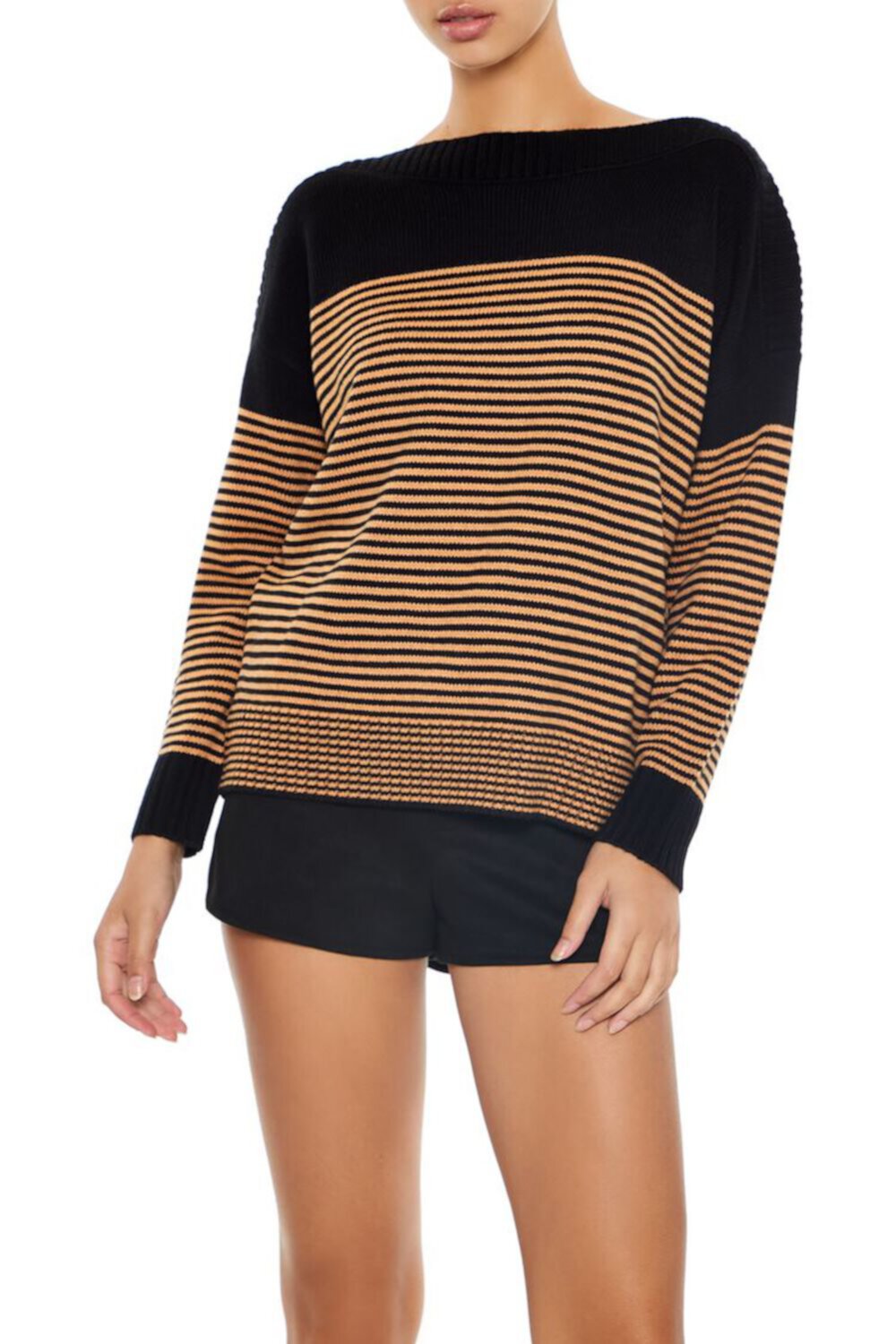 Женский Свитер FOREVER21 Colorblock Striped FOREVER21