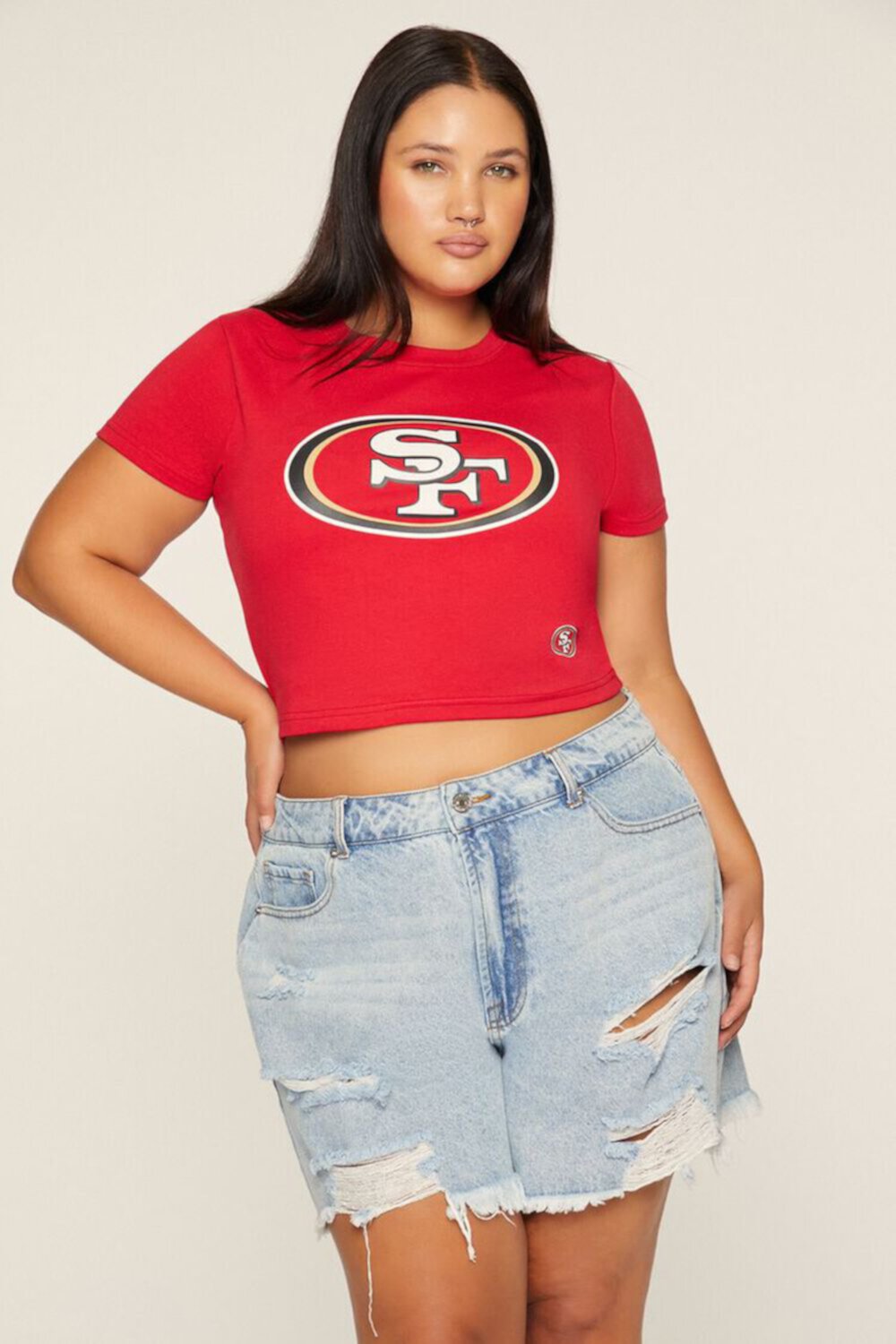 Женская Футболка FOREVER21 San Francisco 49Ers FOREVER21