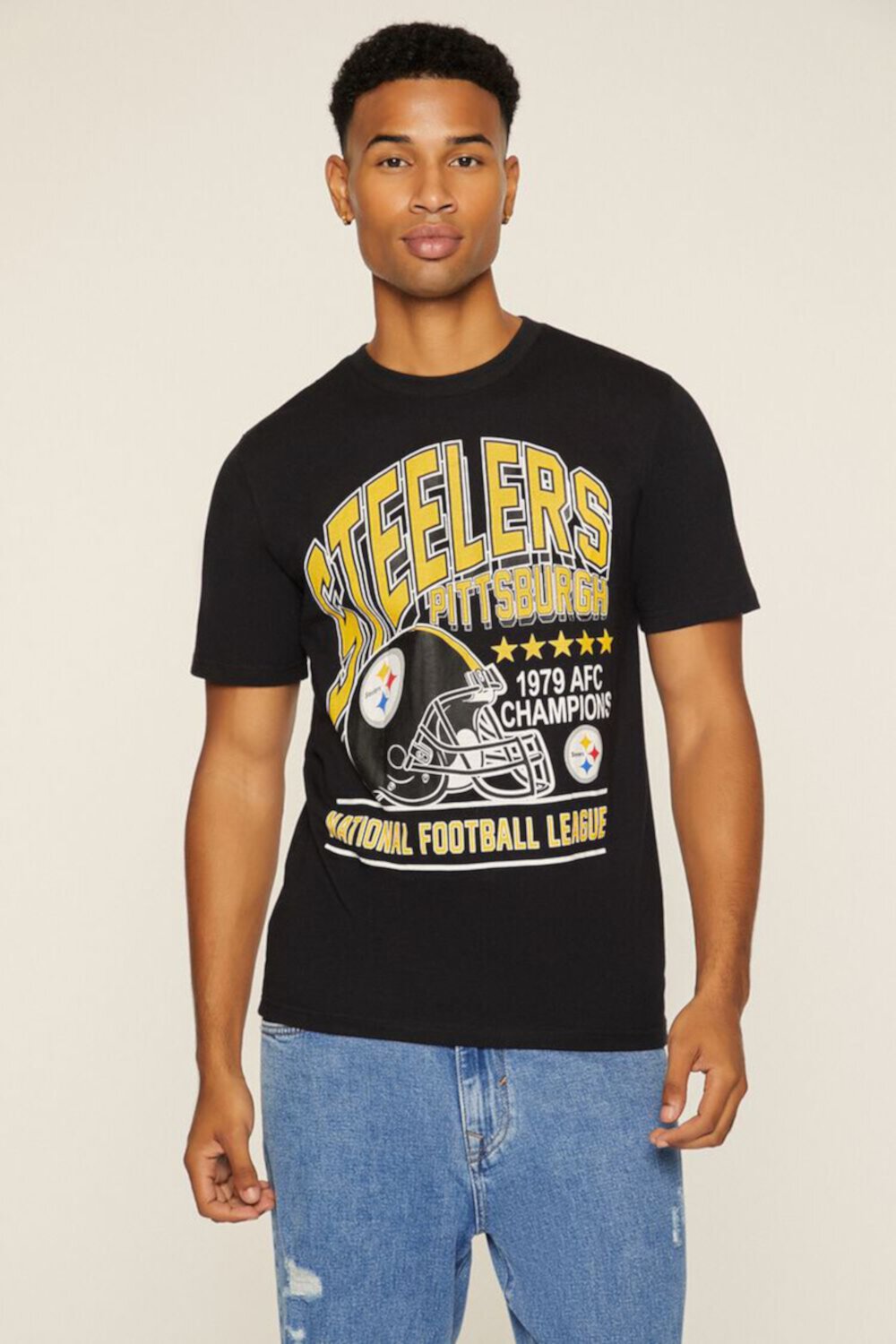 Мужская Футболка FOREVER21 Pittsburgh Steelers FOREVER21