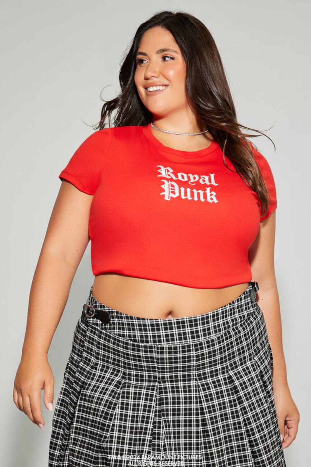 Женская Футболка FOREVER21 Plus Size Mean Girls Royal Punk FOREVER21