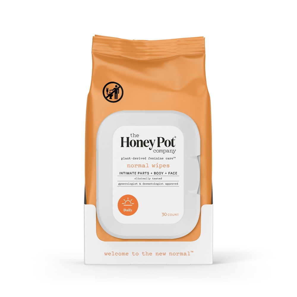 Feminine Wipes - Normal -- 30 Wipes The Honey Pot Company