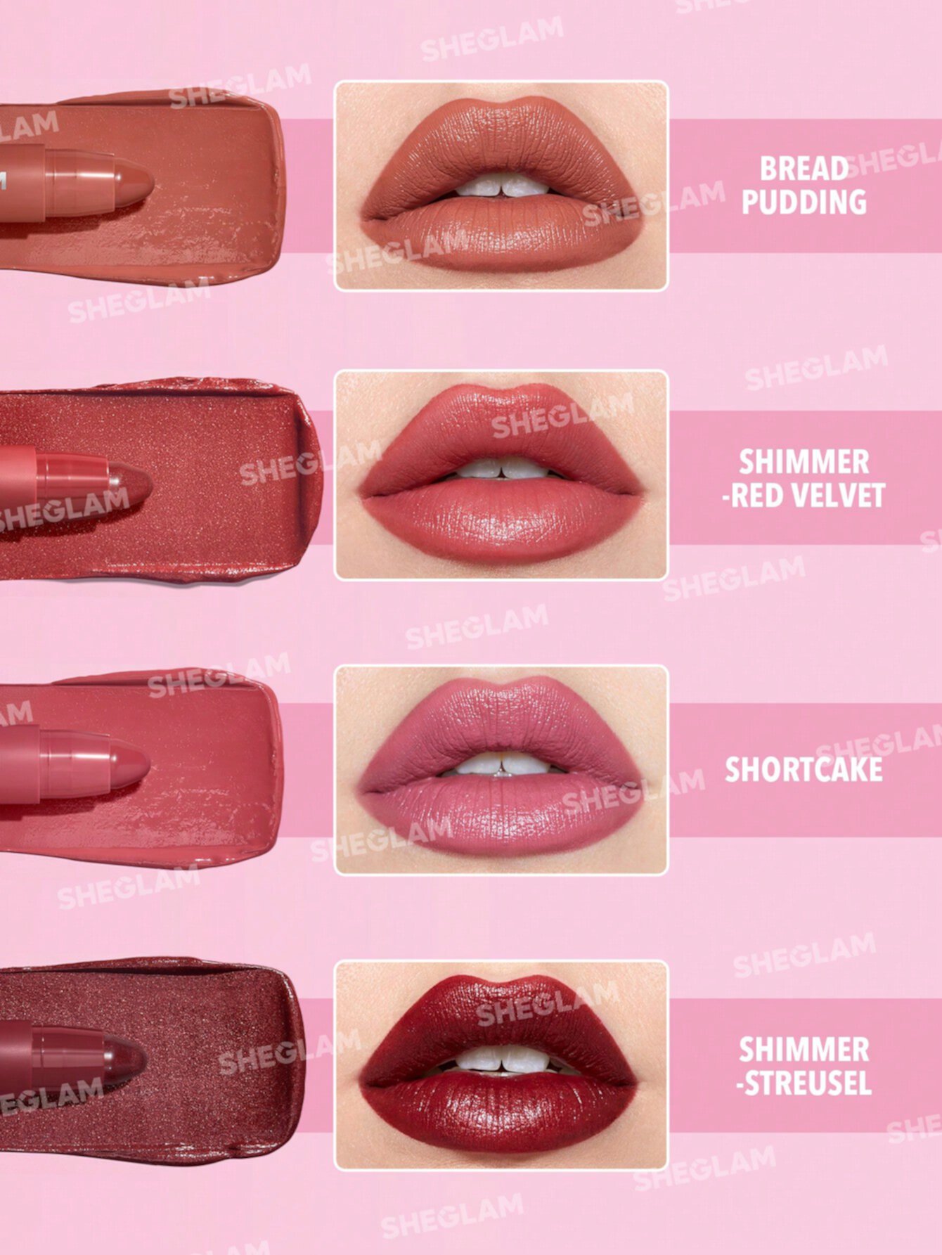 Just Kissed Lipstick Crayon-Red Velvet SHEGLAM