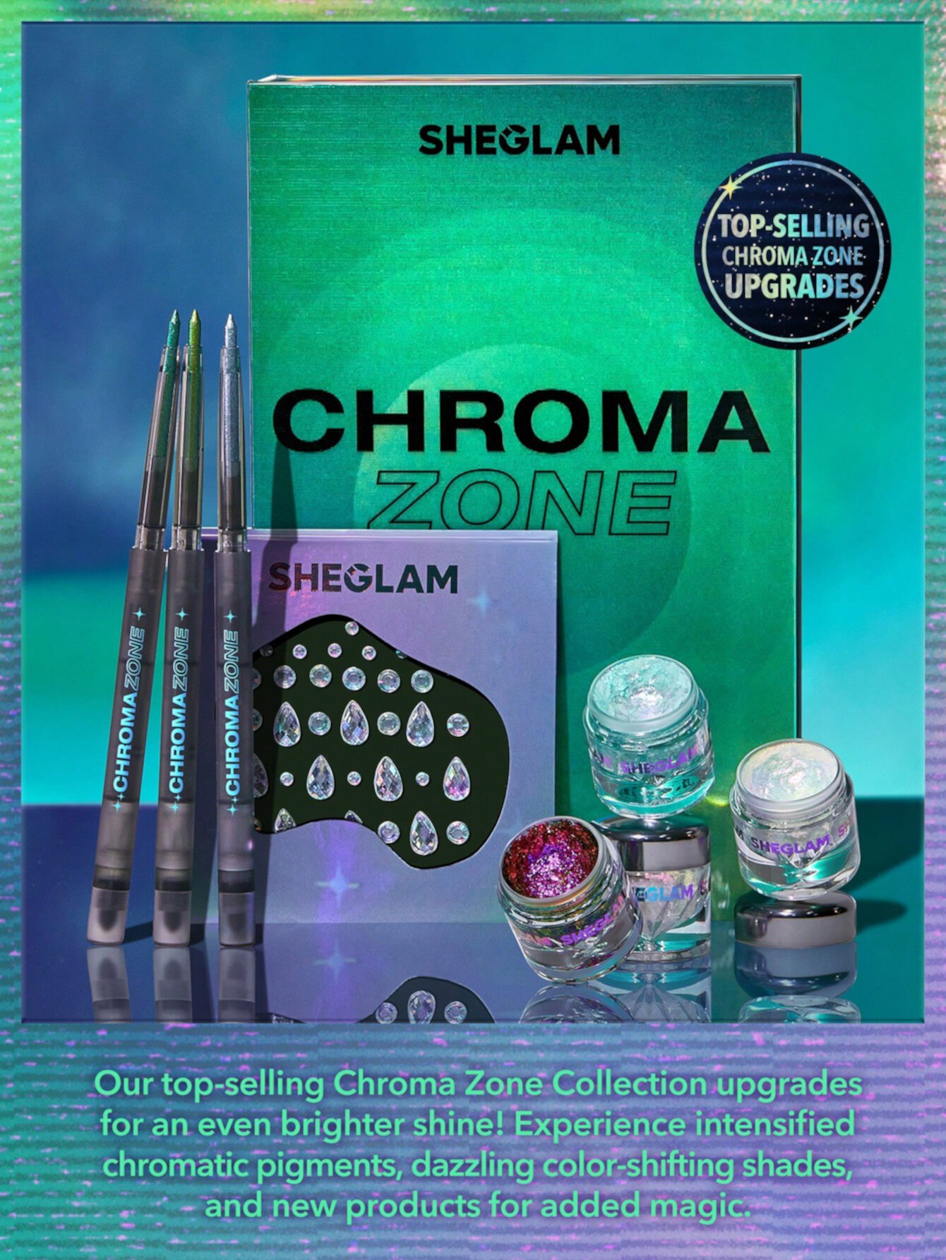 Chroma Zone Multichrome Flake Gel-Mayhem Mothership SHEGLAM